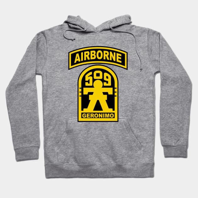 Mod.5 Geronimo 509th Airborne Parachute Infantry Hoodie by parashop